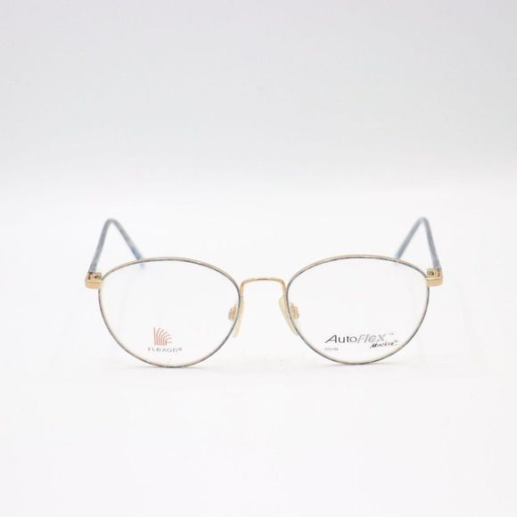 Unisex Vintage Round Lightweight Flexible Wide Fit Eyeglasses Frames Marchon 55- - Picture 1 of 3